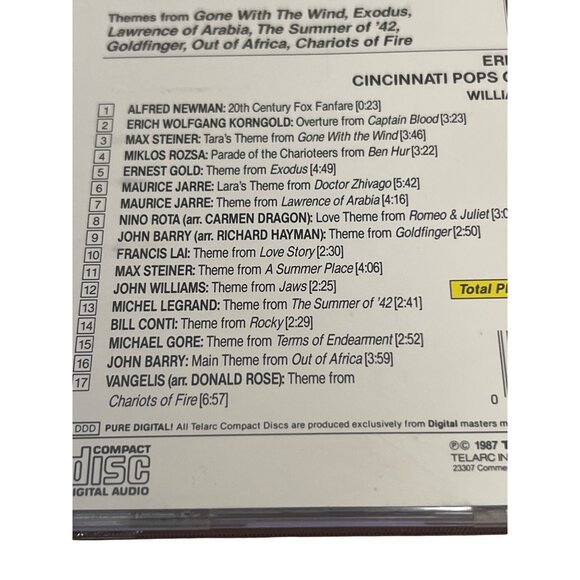 Hollywoods Greatest Hits Volume 1 CD By Erich Kunzel & Cincinnati Pops Orchestra - Picture 3 of 4